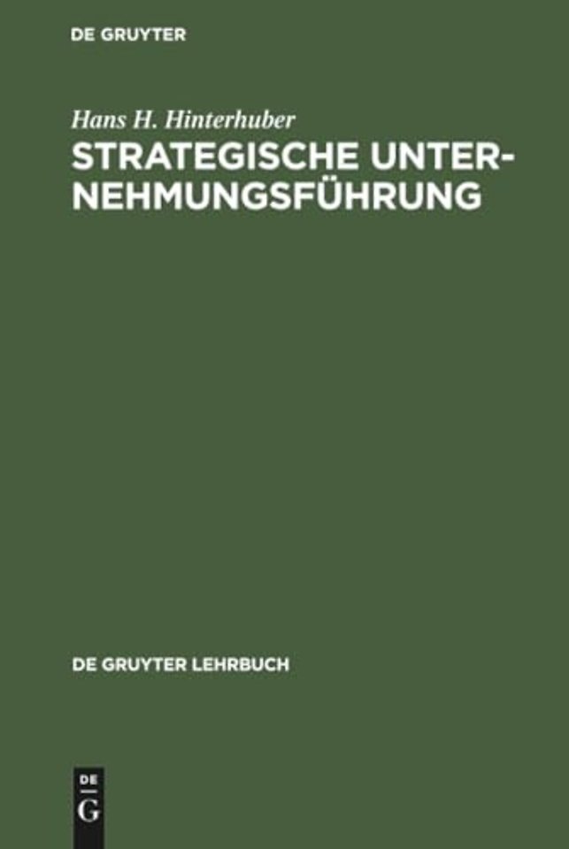 Strategische Unternehmungsfuhrung