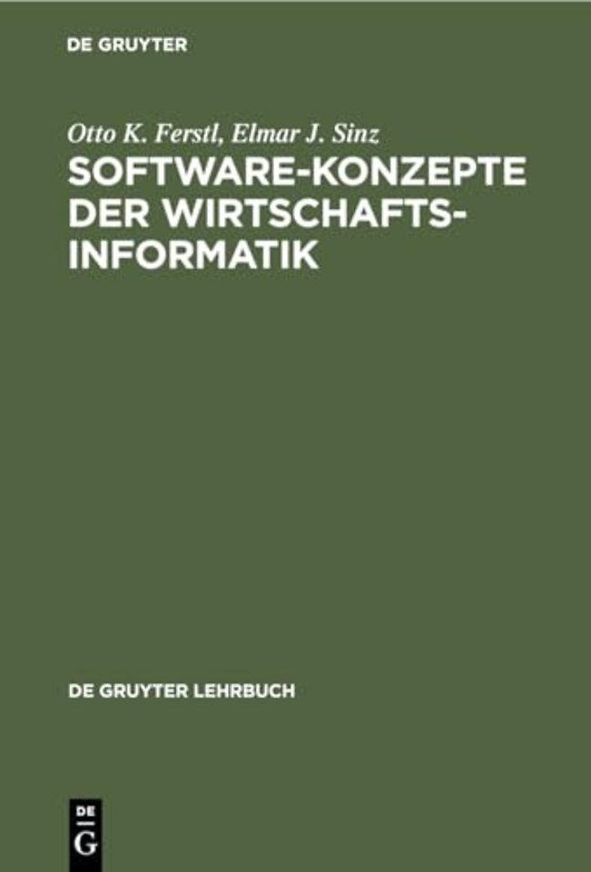 Software–Konzepte der Wirtschaftsinformatik