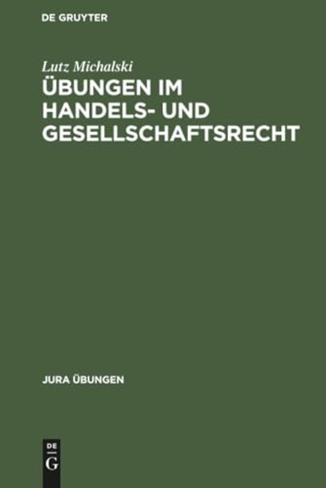 Ubungen Im Handels- Und Gesellschaftsrecht