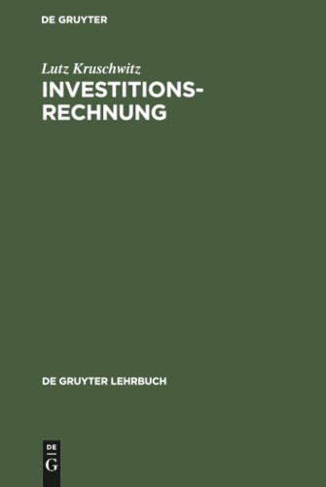 Investitionsrechnung