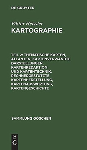 Thematische Karten, Atlanten, kartenverwandte Darstellungen, Kartenredaktion und Kartentechnik, rechnergestützte Kartenherstellung, Kartenauswertu