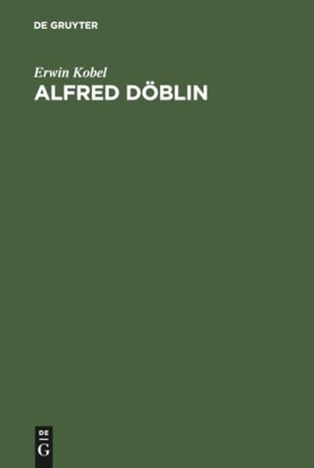Alfred Döblin – Erzählkunst im Umbruch