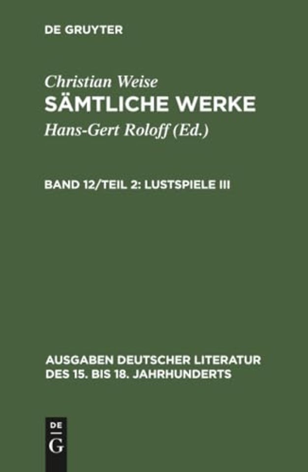 Lustspiele III