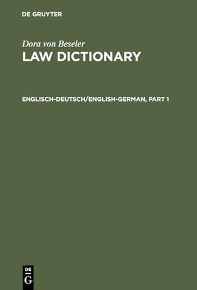 Englisch–Deutsch/English–German