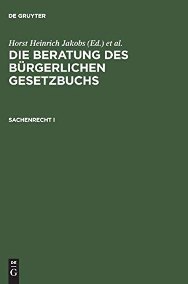 Sachenrecht I – §§ 854–1017