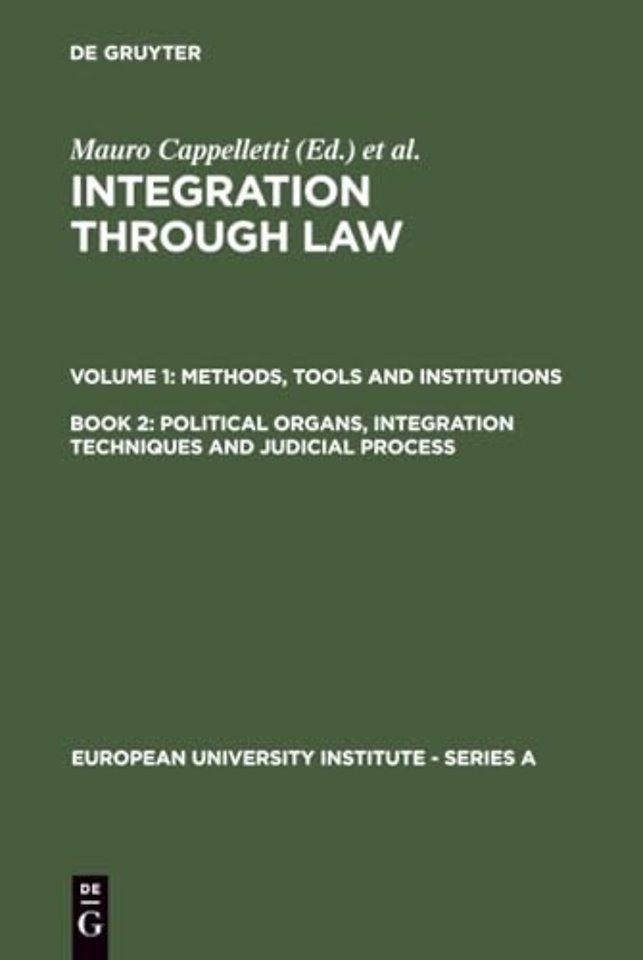 Political Organs, Integration Techniques and Judicial Process