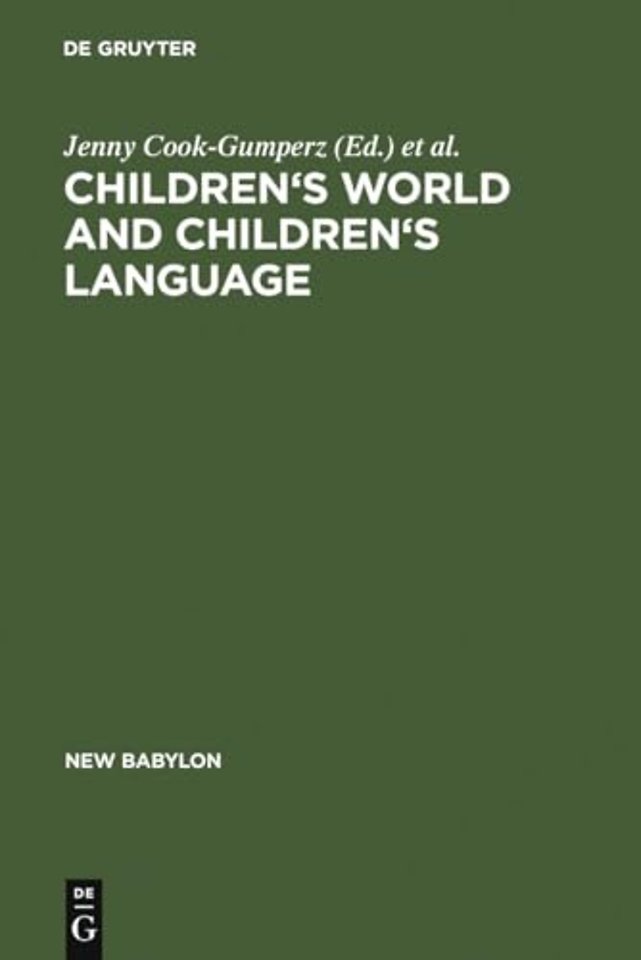 Children`s Worlds and Children`s Language