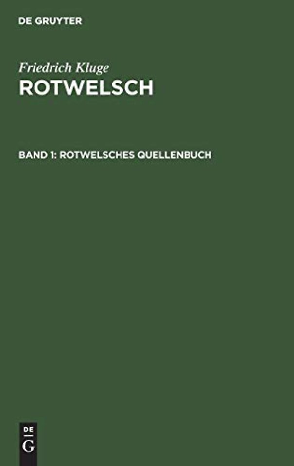 Rotwelsches Quellenbuch