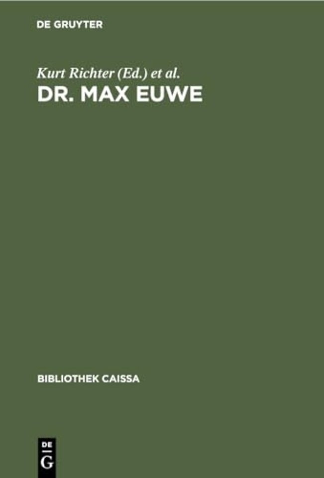 Dr. Max Euwe – Eine Auswahl seiner besten Partien mit Beiträgen führender Meister