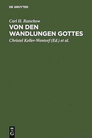 Von den Wandlungen Gottes – Beiträge zur Systematischen Theologie