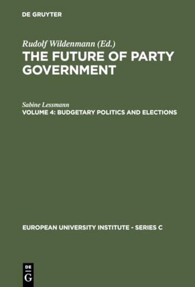 Budgetary Politics and Elections – An Investigation of Public Expenditures in West Germany