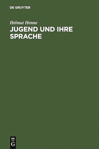 Jugend und ihre Sprache – Darstellung – Materialien – Kritik