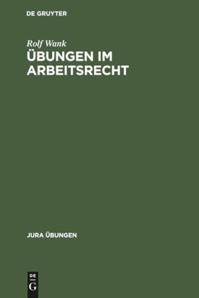 Ubungen im Arbeitsrecht