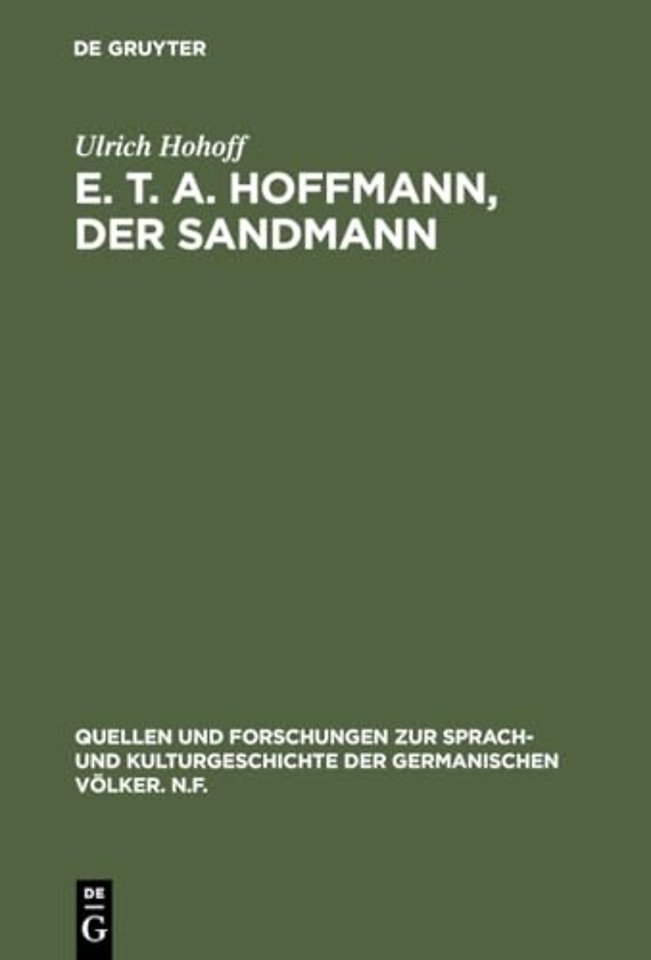 E. T. A. Hoffmann, Der Sandmann – Textkritik, Edition, Kommentar