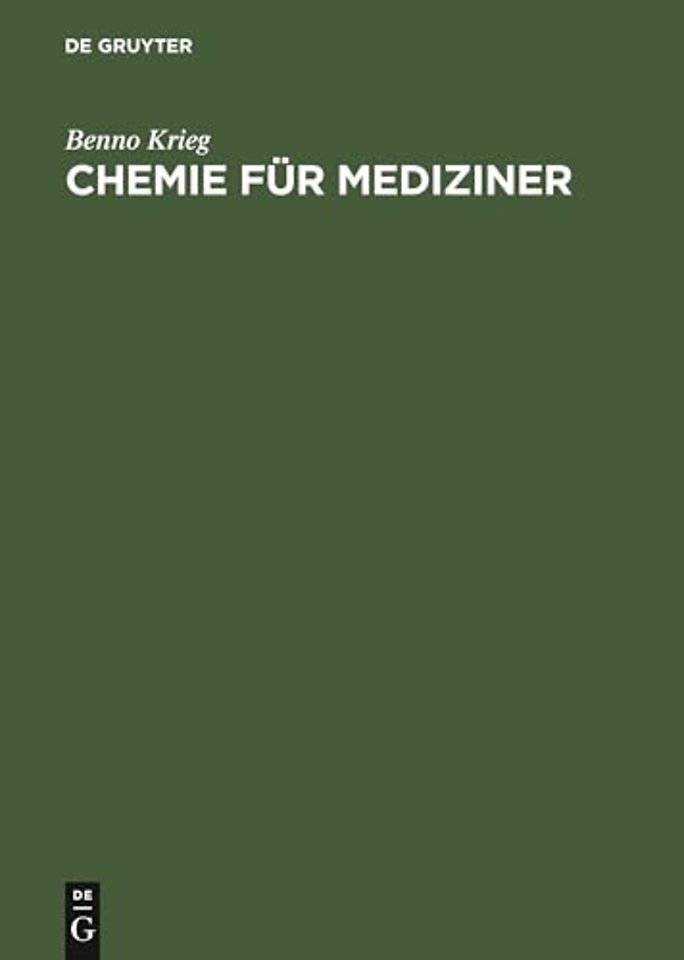 Chemie für Mediziner – Zum Gegenstandskatalog