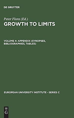 Appendix (Synopses, Bibliographies, Tables)
