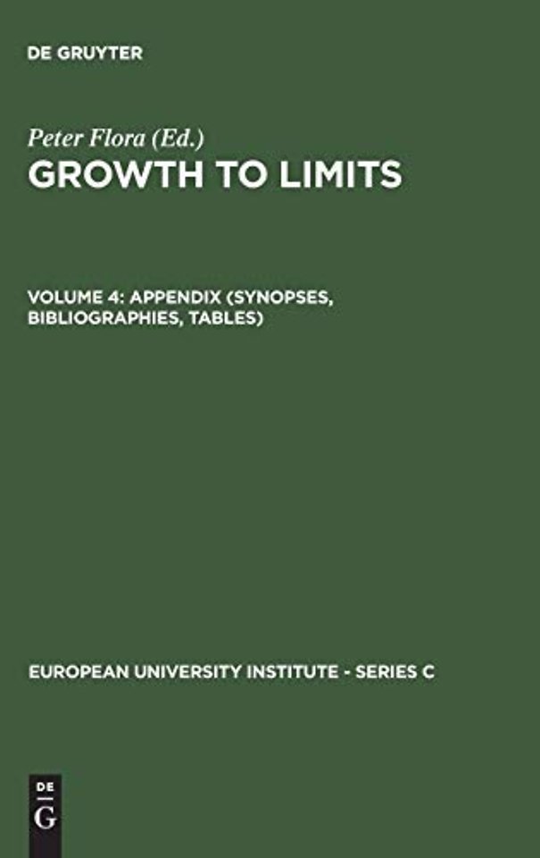 Appendix (Synopses, Bibliographies, Tables)