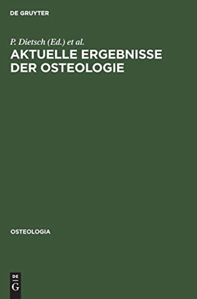 Aktuelle Ergebnisse der Osteologie – 1. Jahrestagung der Deutschen Gesellschaft für Osteologie, Timmendorfer Strand, 21. bis 23. Novem