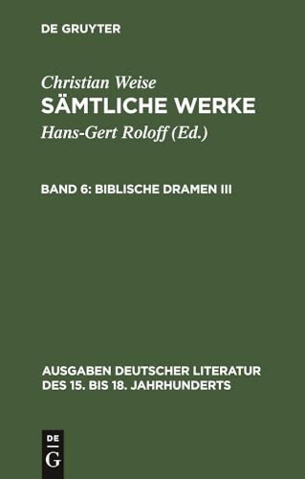 Biblische Dramen III