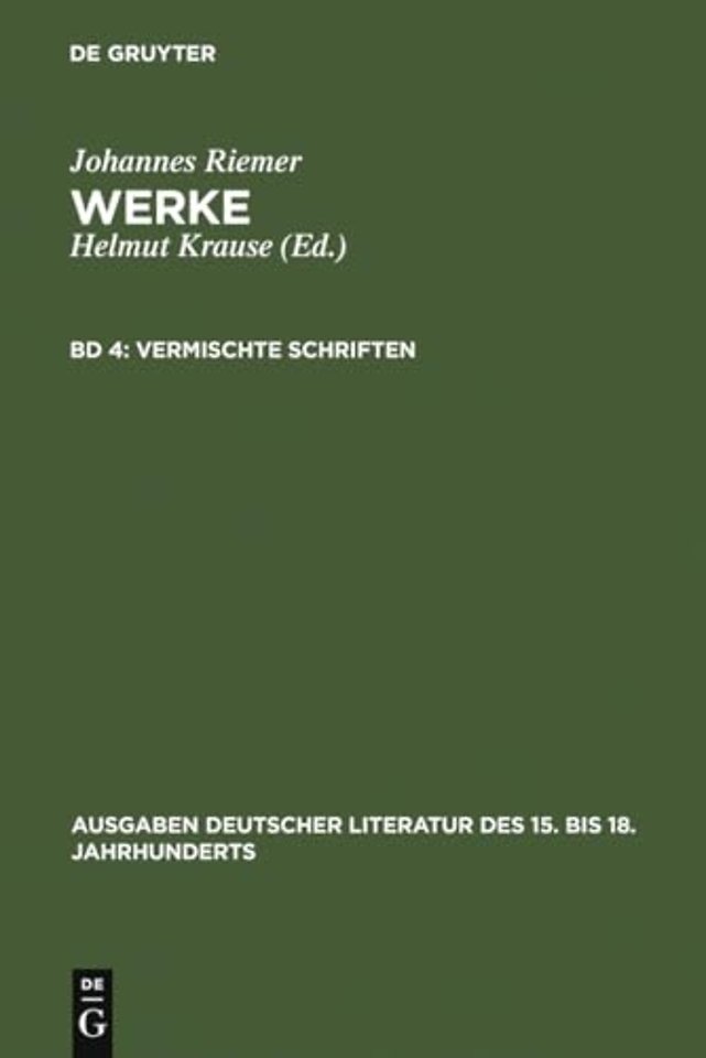 Vermischte Schriften