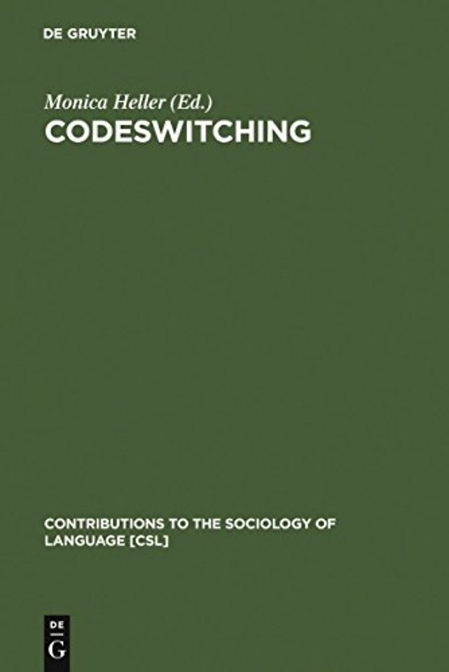 Codeswitching – Anthropological and Sociolinguistic Perspectives