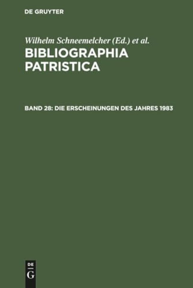 Die Erscheinungen des Jahres 1983