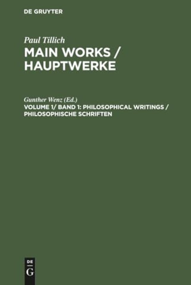 Philosophical Writings / Philosophische Schriften