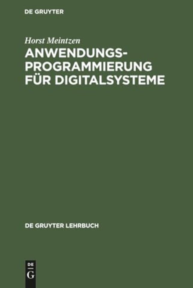 Anwendungsprogrammierung für Digitalsysteme – Beispiele mit PEARL und PC