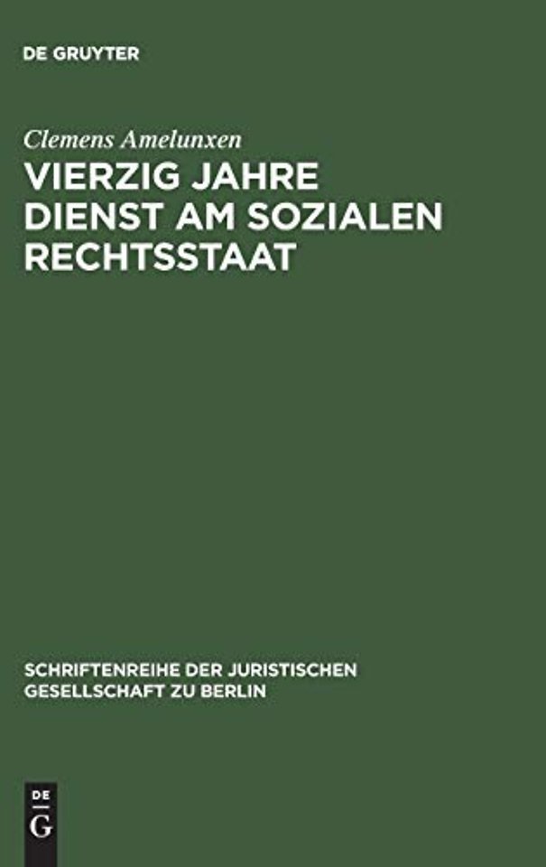 Vierzig Jahre Dienst am sozialen Rechtsstaat – Rudolf Amelunxen zum 100. Geburtstag – Porträt eines Demokraten. Erweiterte Fassung eines Vortrag
