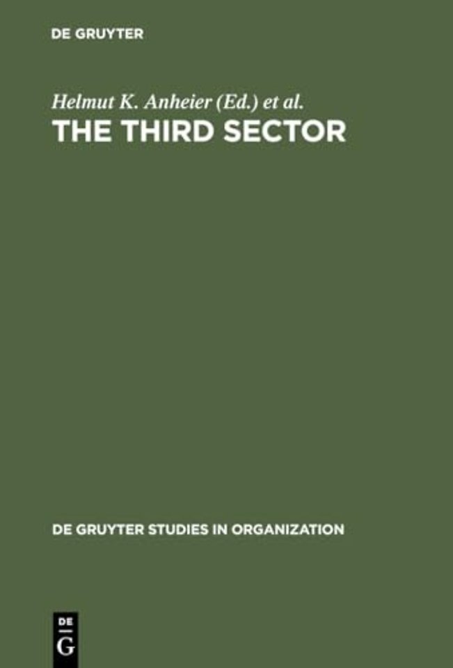 The Third Sector – Comparative Studies of Nonprofit Organizations