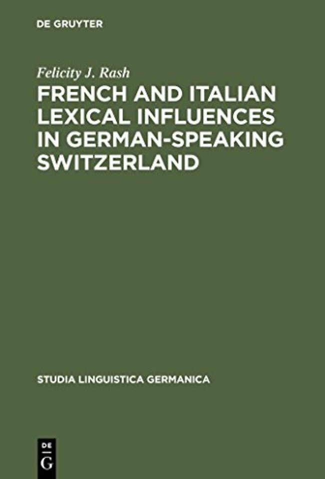 French and Italian Lexical Influences in German– – (1550–1650)
