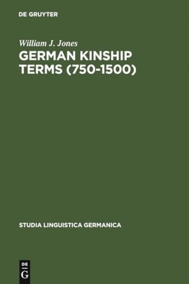 German Kinship Terms (750–1500) – Documentation and Analysis