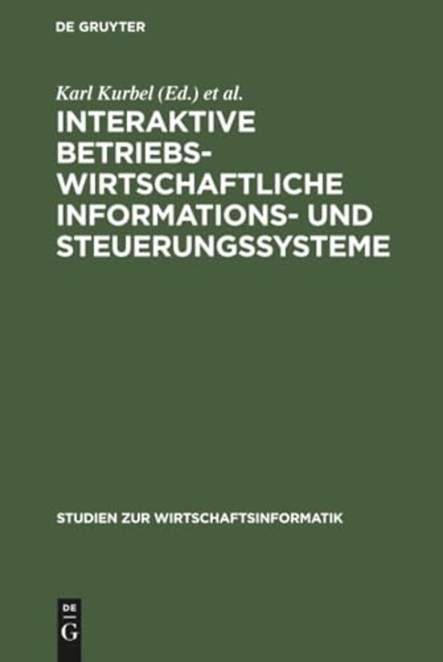 Interaktive betriebswirtschaftliche Informations– und Steuerungssysteme