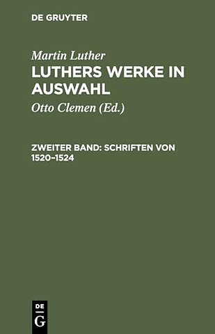 Schriften von 1520–1524