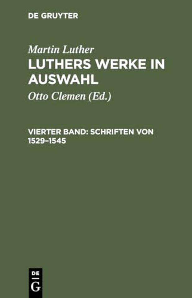 Schriften von 1529–1545