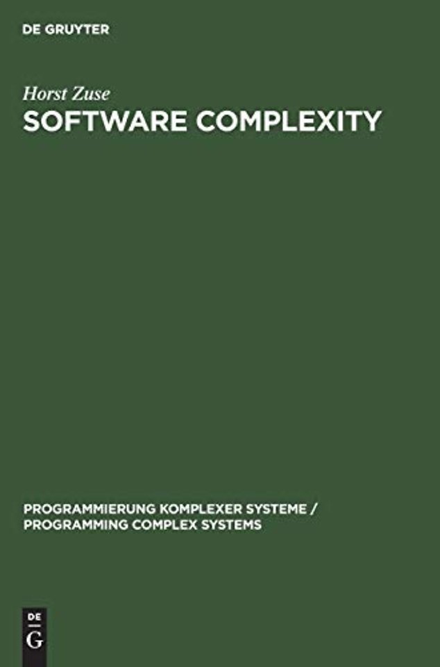 Software Complexity – Measures and Methods
