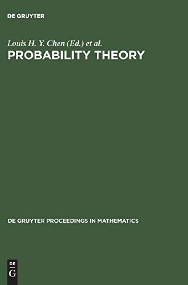 Probability Theory – Proceedings of the 1989 Singapore Probability Conference held at the National University of Singapore, June 8–16, 1989