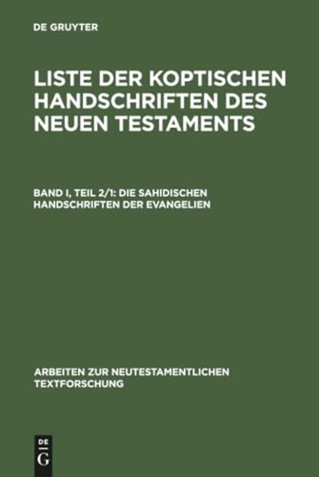 Die sahidischen Handschriften der Evangelien