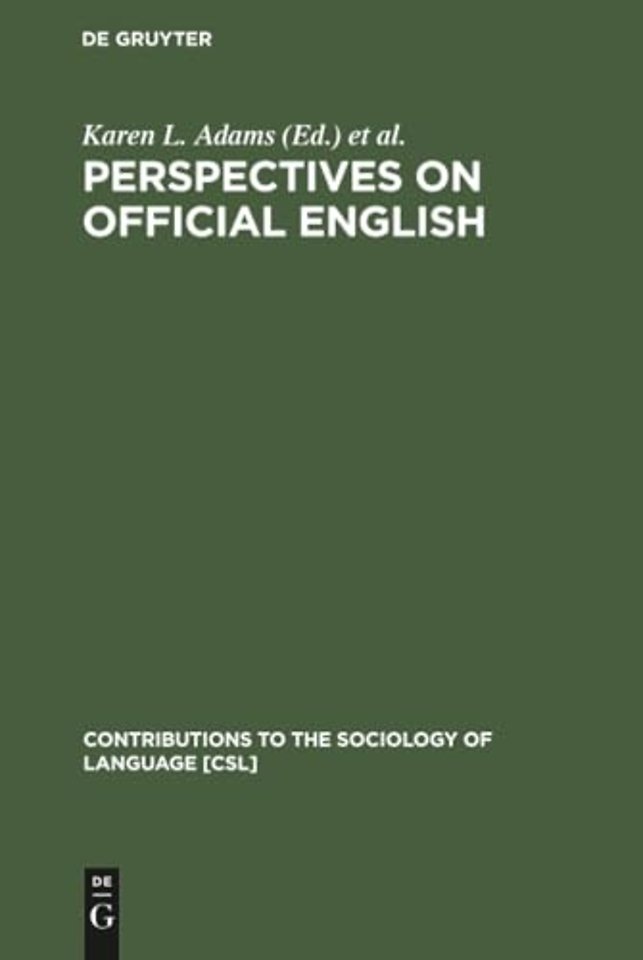 Perspectives on Official English – The Campaign for English as the Official Language of the USA