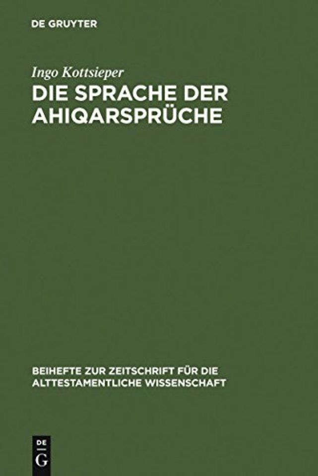 Die Sprache der Ahiqarspruche