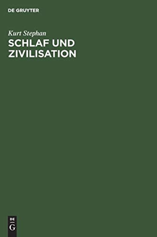 Schlaf und Zivilisation – Epidemiologie der Schlafstörungen