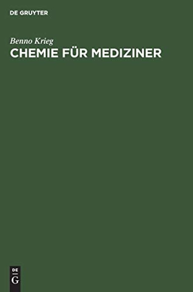 Chemie für Mediziner – Zum Gegenstandskatalog
