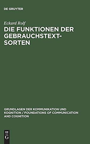 Die Funktionen der Gebrauchstextsorten