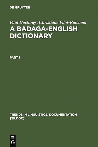 A Badaga–English Dictionary