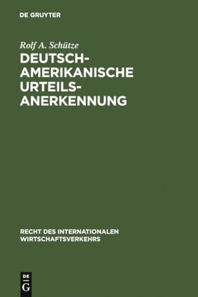 Deutsch–amerikanische Urteilsanerkennung