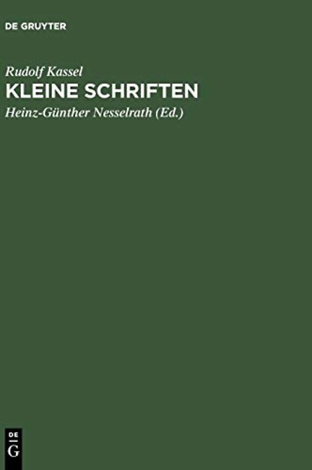 Kleine Schriften