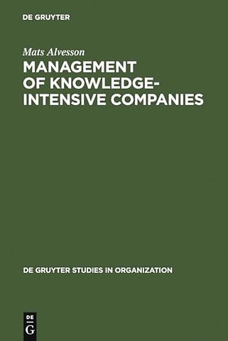 Management of Knowledge–Intensive Companies