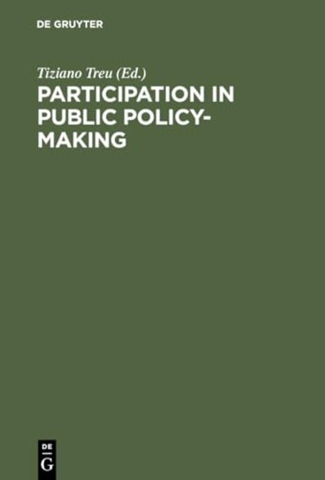 Participation in Public Policy–Making – The Role of Trade Unions and Employers` Associations