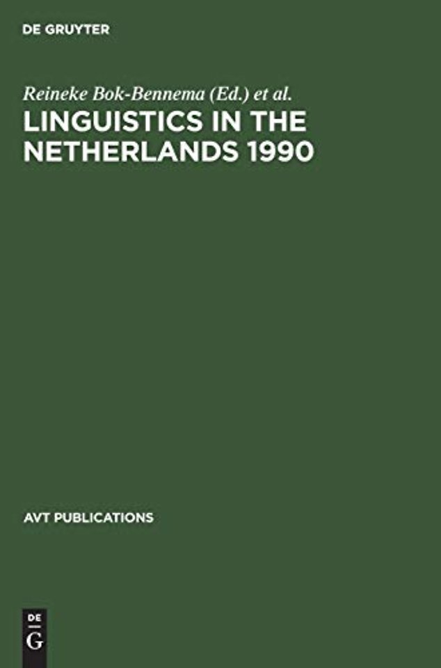 Linguistics in the Netherlands 1990