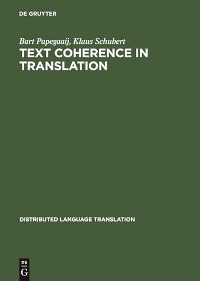 Text Coherence in Translation